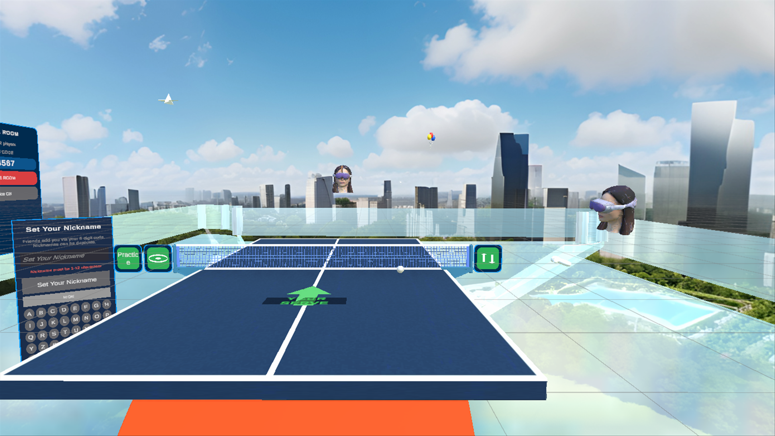 Online rooftop court